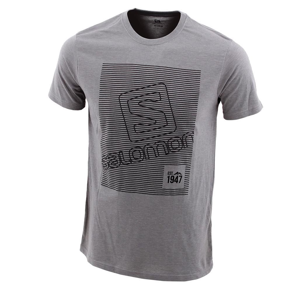 Salomon Singapore Kids T-shirts - FINELINE SS B Grey | 41985-DIKO